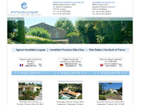 Screenshot Projekt (Website/Webdesign) IMMO-Europe Website