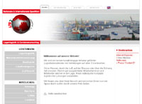 Screenshot Projekt LTG - Logistik- und Transport GmbH-Willkommen Website
