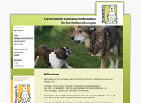Screenshot Projekt (Website): Struppi & Co - Tierärztliche Gemeinschaftspraxis für Verhaltenstherapie